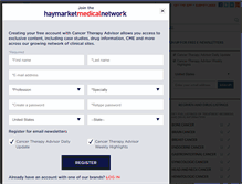 Tablet Screenshot of cancertherapyadvisor.com